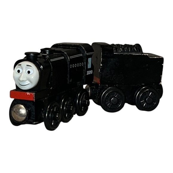 Neville & Tender Thomas the Tank Engine & Friends Wooden Railway Train 2003 VTG - Picture 1 of 7